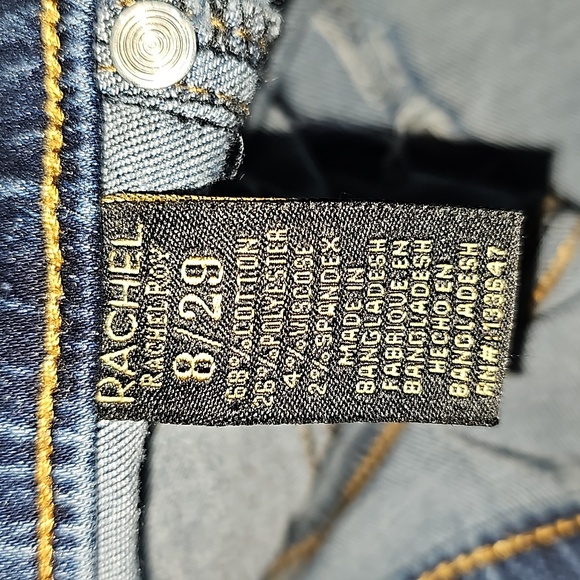 Rachel Roy "Darksome wash" Distressed Elastic Waist Pull on jeans VGUG 8/29 - Picture 9 of 11